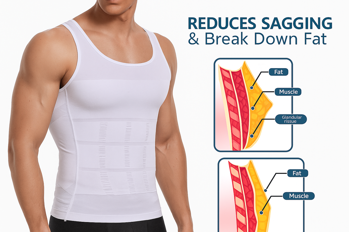 Men's Solid Compression Flexvest