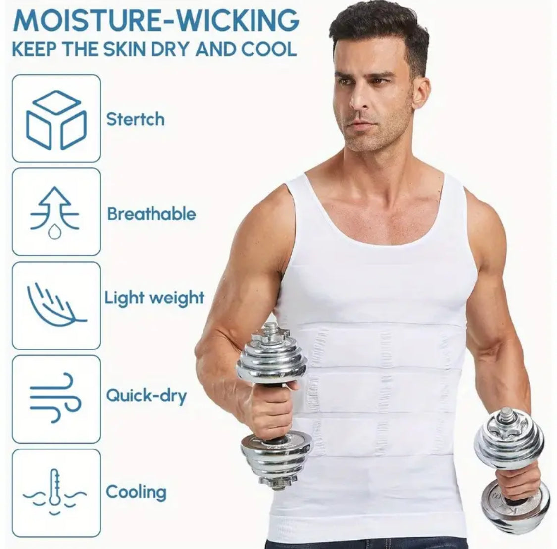 Men's Solid Compression Flexvest